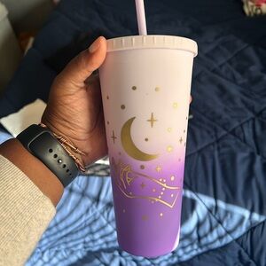 Purple and Gold Celestial Tumbler